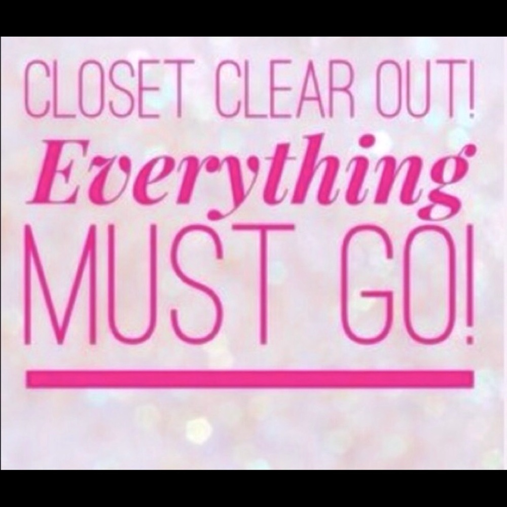 Cleaning out closet all offers welcome